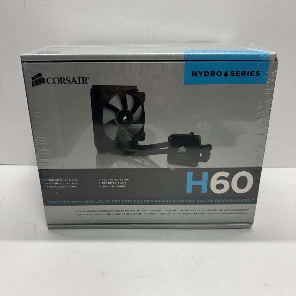 NEW Corsair H60 Hydro Series Liquid CPU Cooler Intel & AMD 120mm SP120L Fan